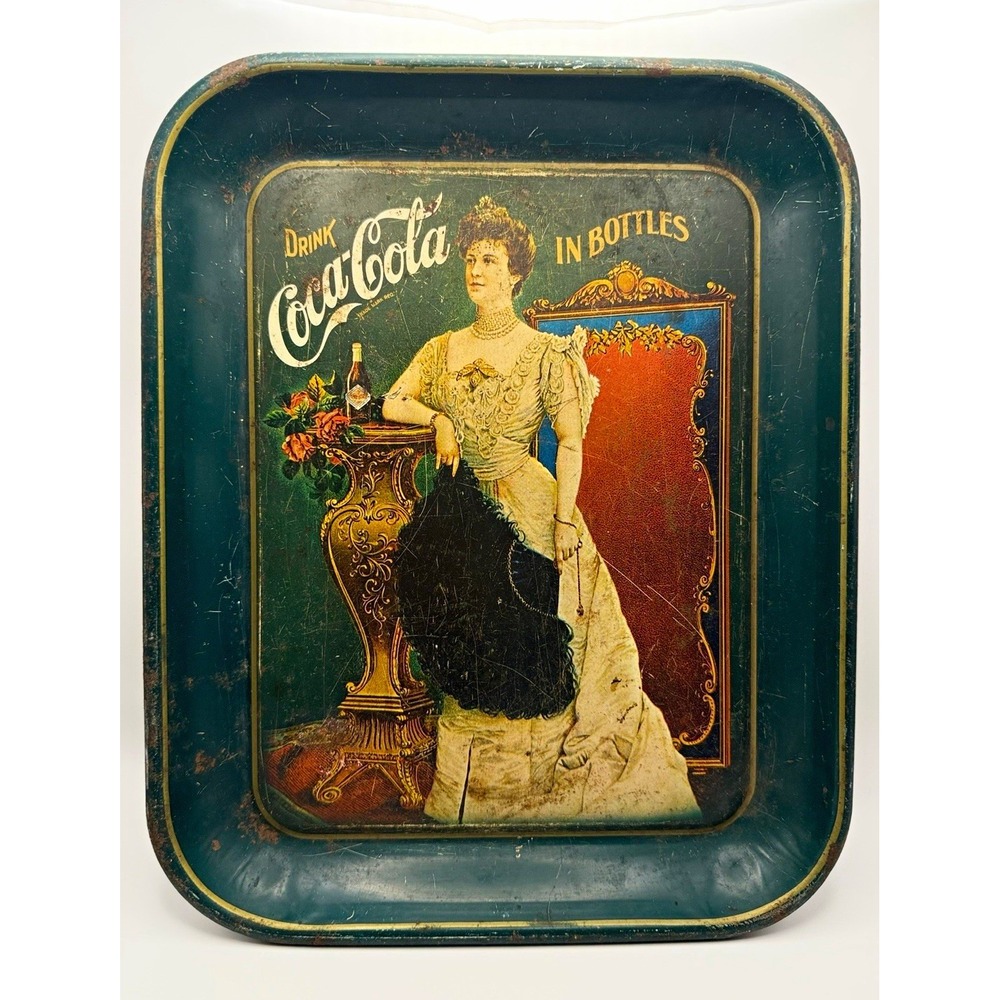 Coca-Cola 1975 Advertising Tray Reproduction 'Drink Coca-Cola in Bottles'